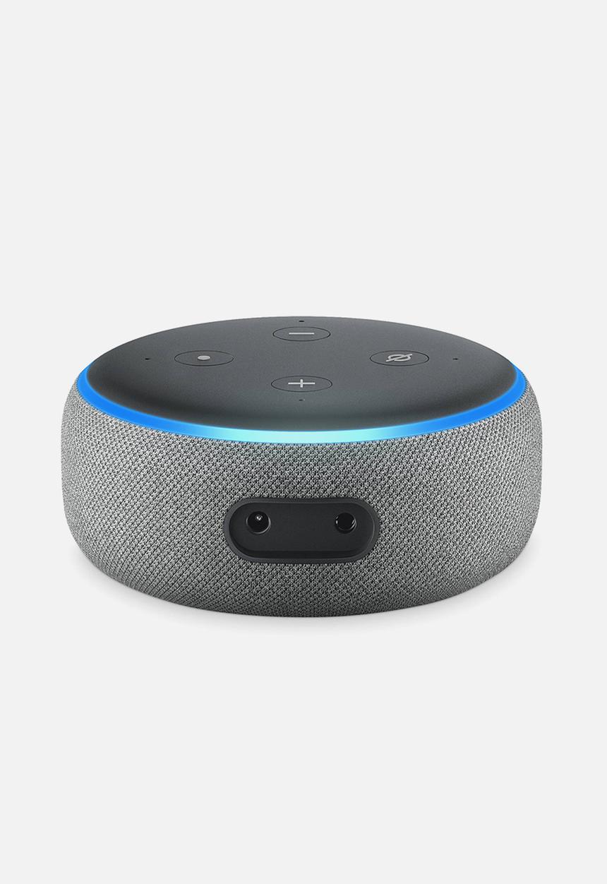 Amazon - Amazon echo dot 3rd gen - grey 