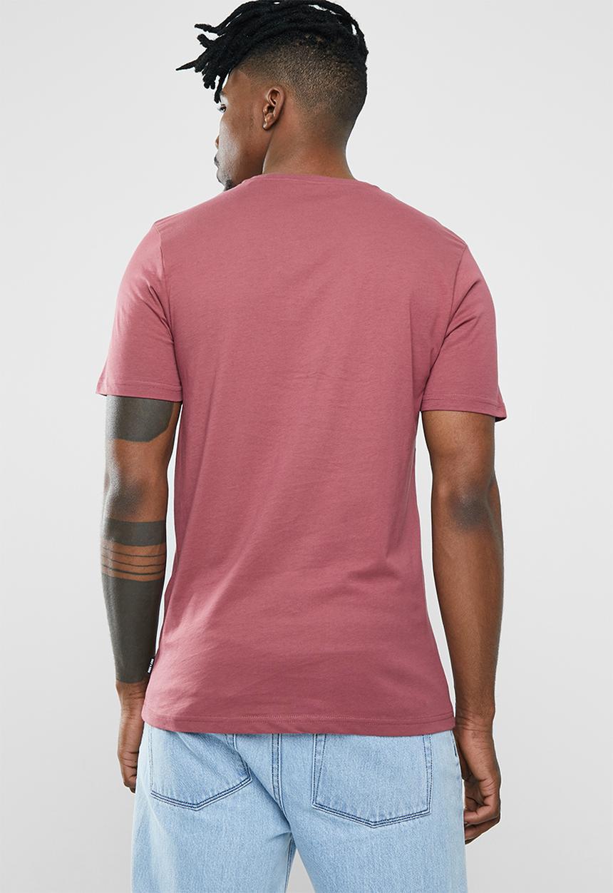 Only & Sons - Gabriel short sleeve tee - burgundy