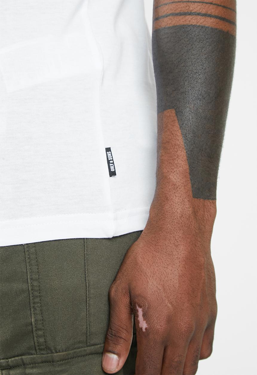 Only & Sons - Gabriel short sleeve tee - white