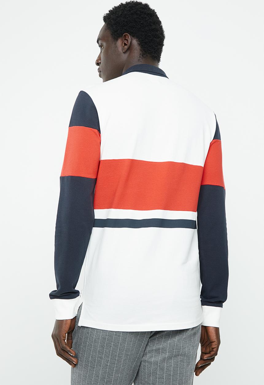Only & Sons - Jay colour block polo - multi