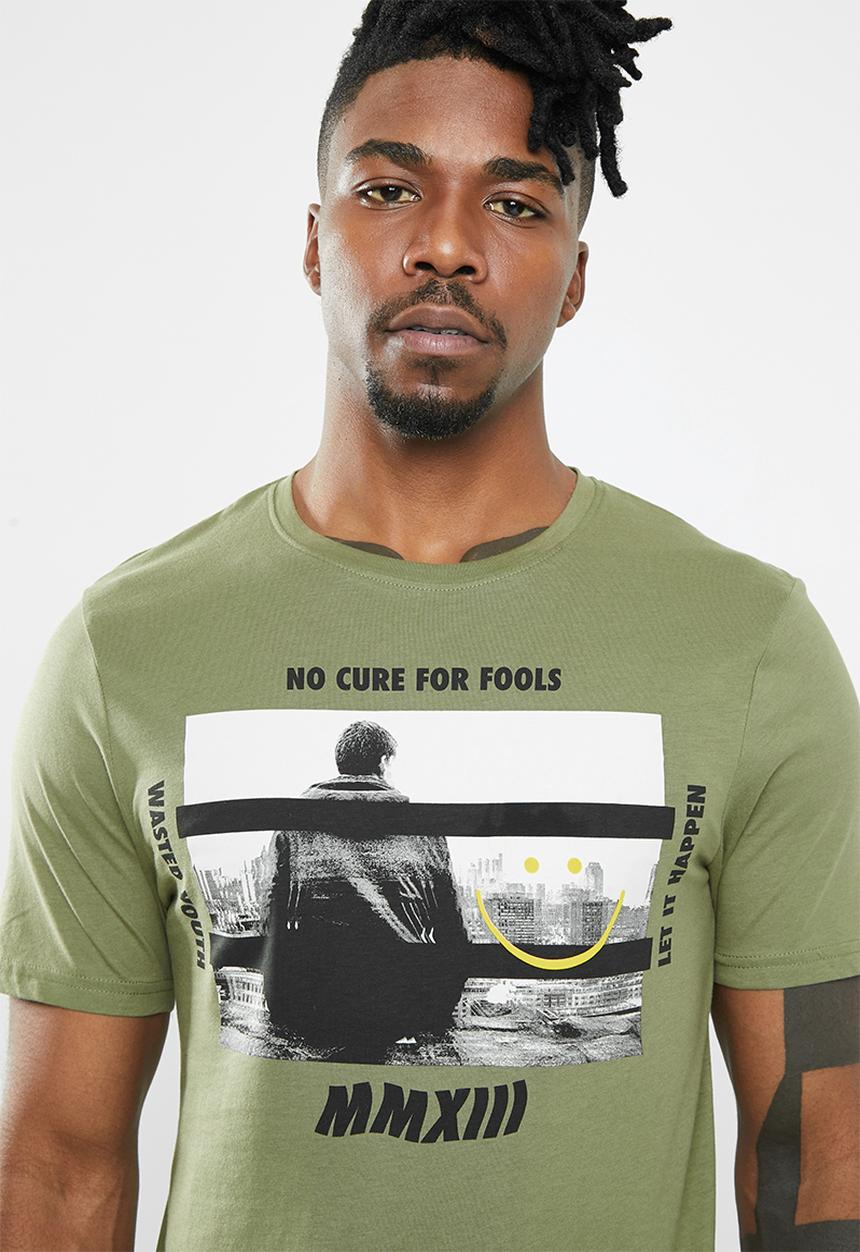 Only & Sons - Gabriel short sleeve tee - green