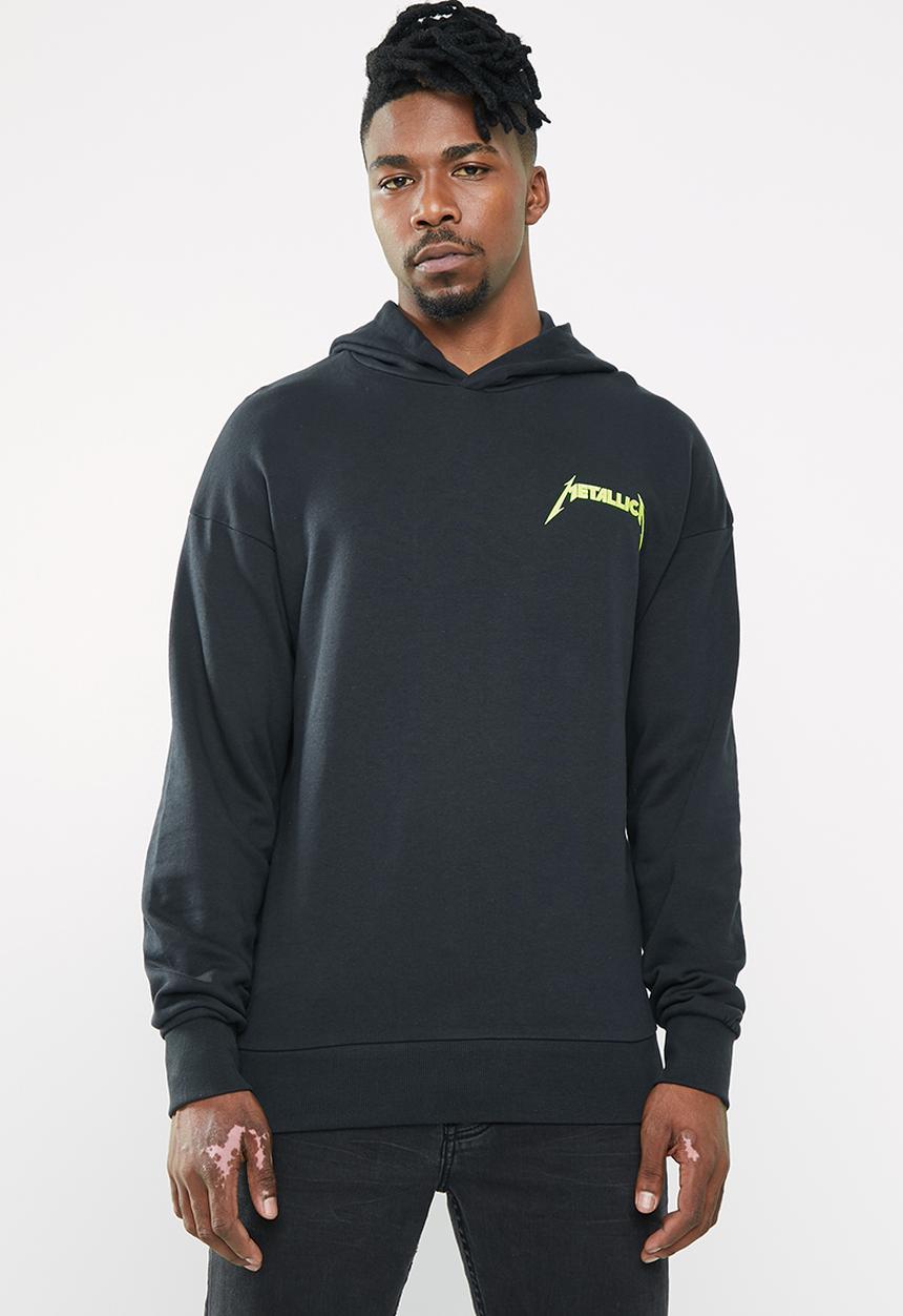 Jack & Jones - Metallica tee sweat hood - black 