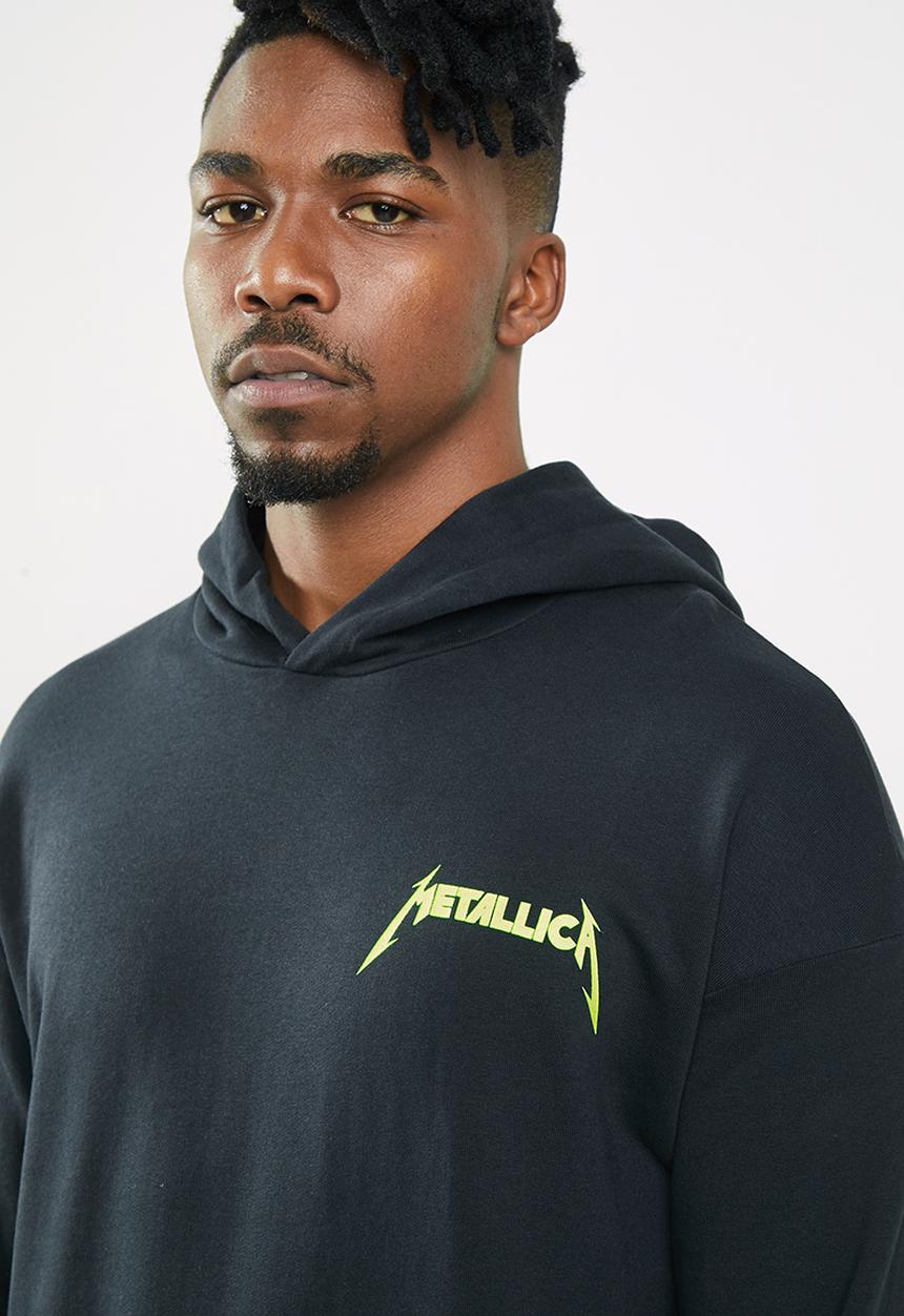 Jack & Jones - Metallica tee sweat hood - black 