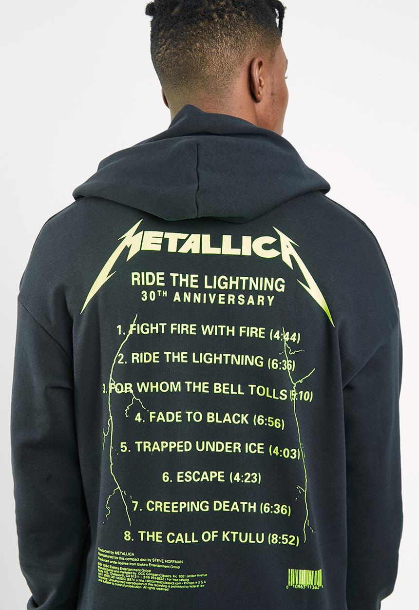 Jack & Jones - Metallica tee sweat hood - black 