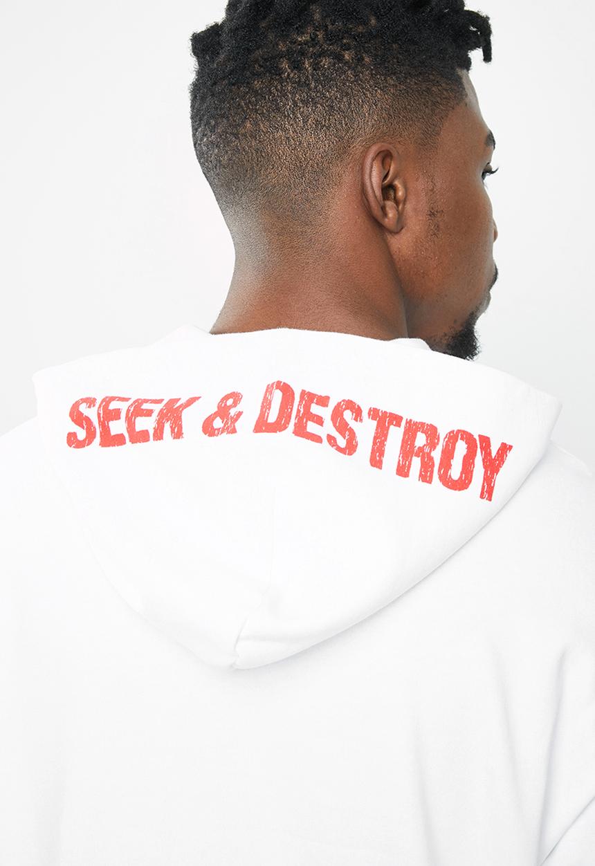 Jack & Jones - Metallica tee sweat hood - white