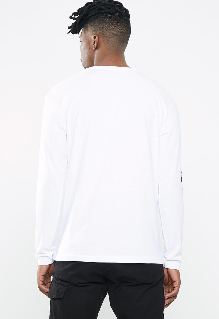 Jack & Jones - Metallica tee long sleeve crew - white