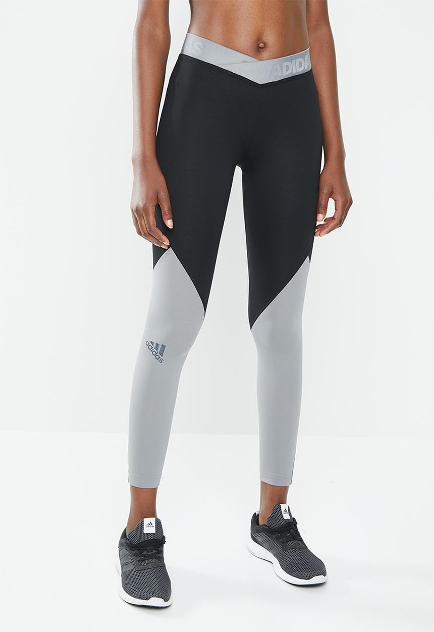 adidas Performance - Ask stripe 2.0C tights - black & grey