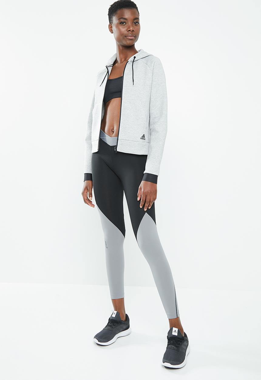adidas Performance - Ask stripe 2.0C tights - black & grey