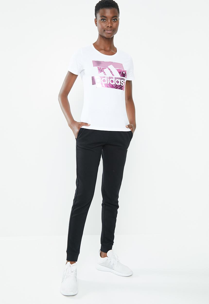 adidas - Ladies boss foil tee - white