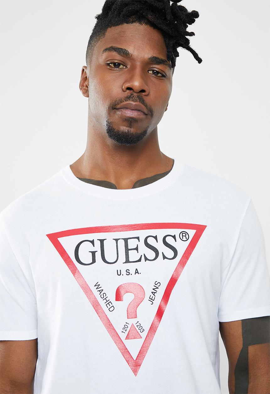 GUESS - Guess denim tee - white