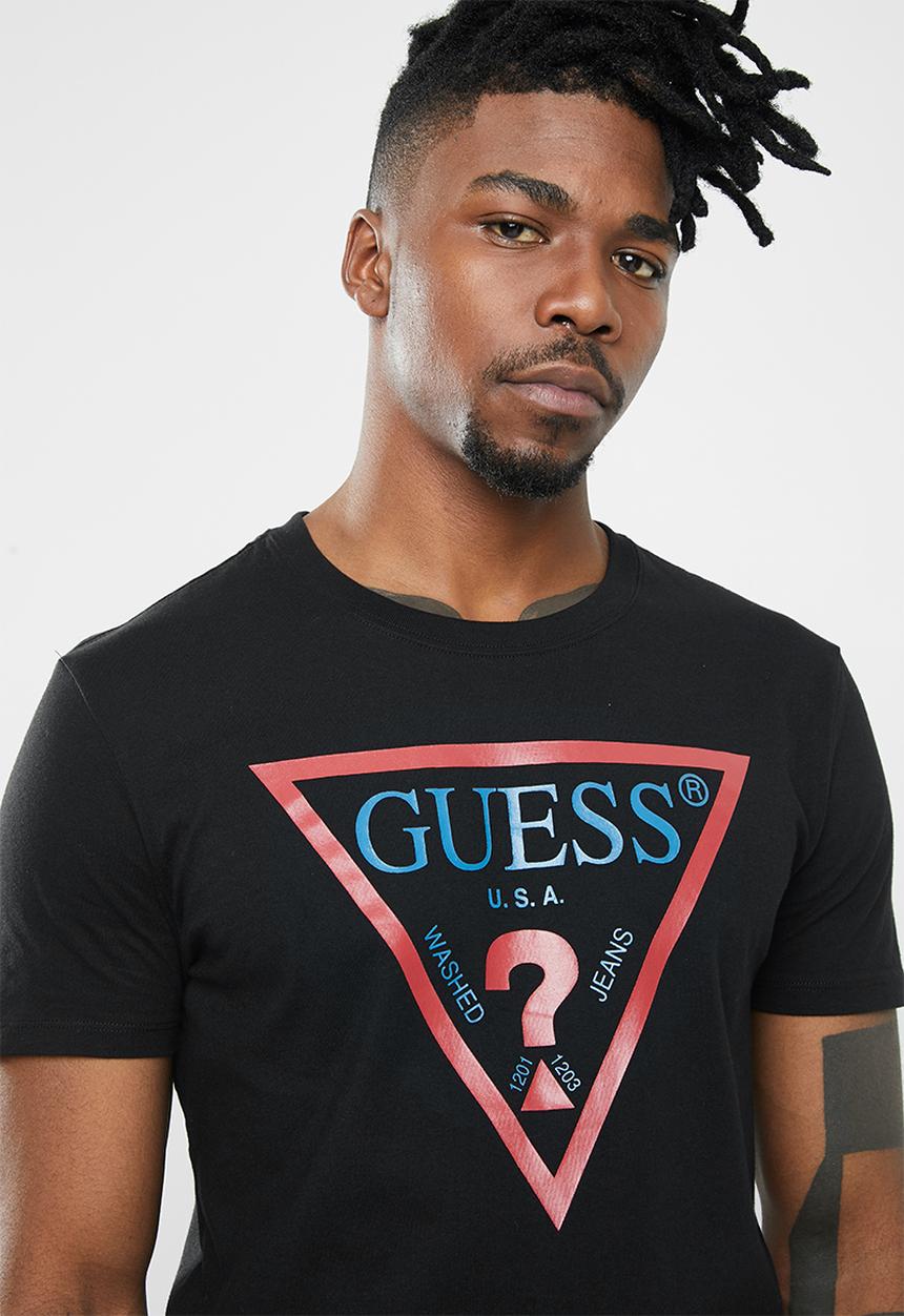 GUESS - Guess denim tee - black