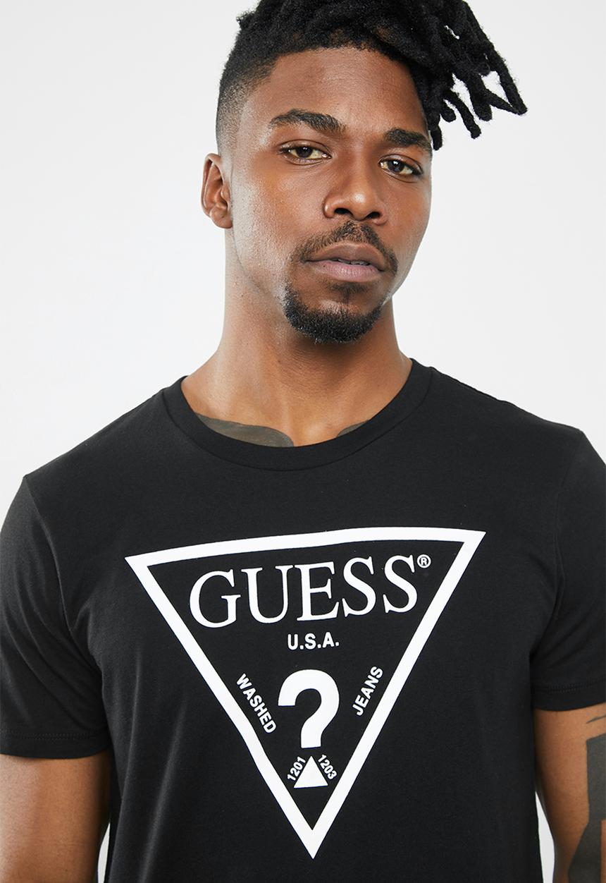 GUESS - Triangle short sleeve tee - black