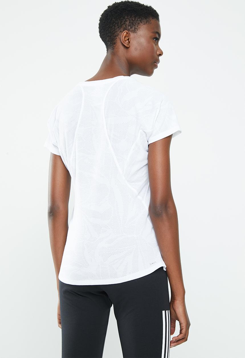 adidas - Aeroknit trainer tee - white