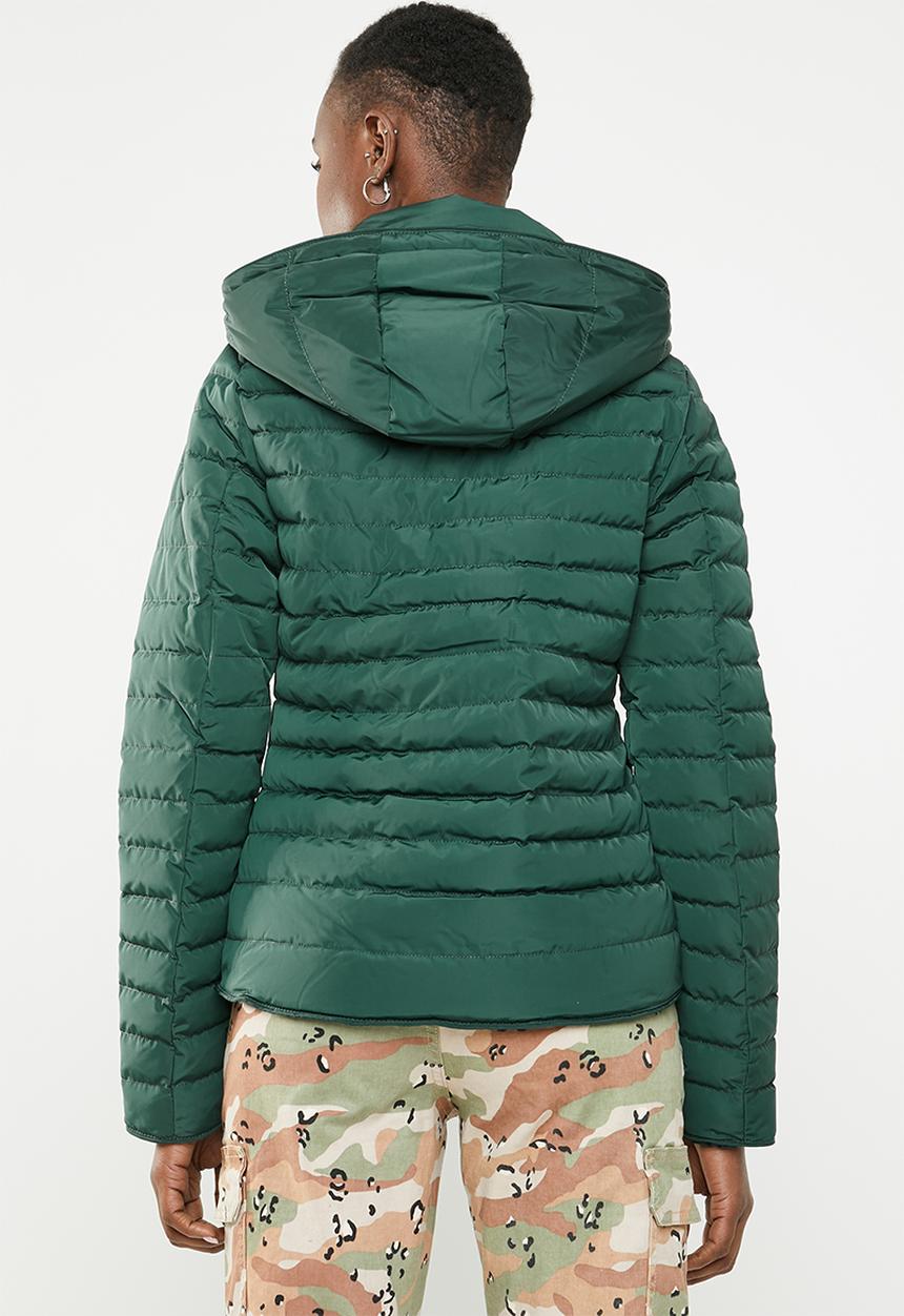 Tokyo Laundry - Ginger hooded puffer jacket - green