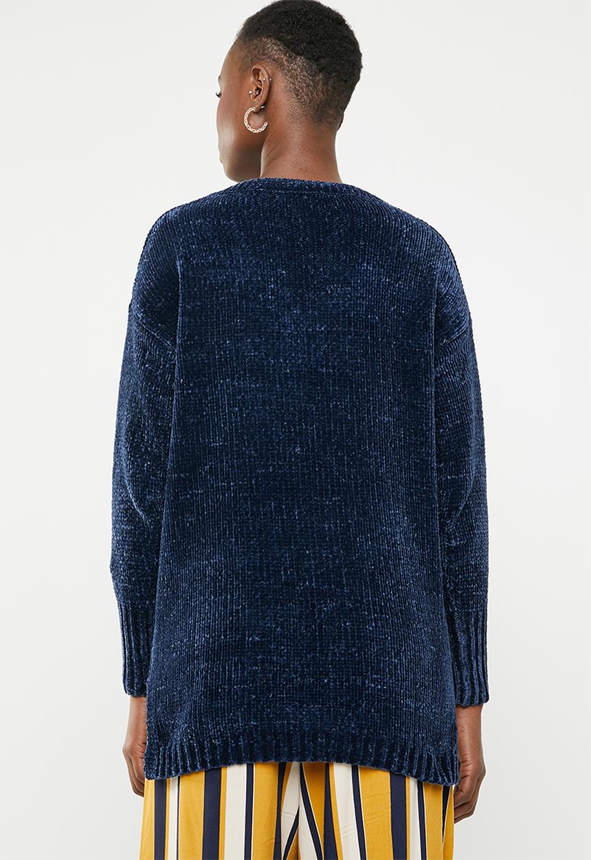 Tokyo Laundry - Aria chenille jersey - navy