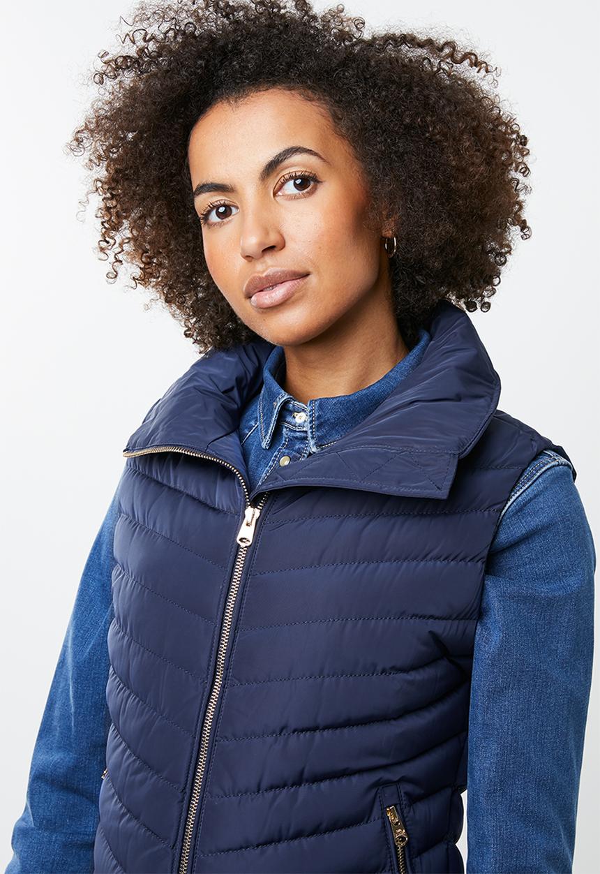 Tokyo Laundry - Chervil sleeveless puffer jacket - navy 