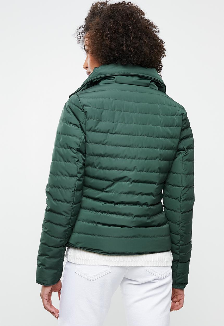Tokyo Laundry - Honey high neck puffer jacket - green