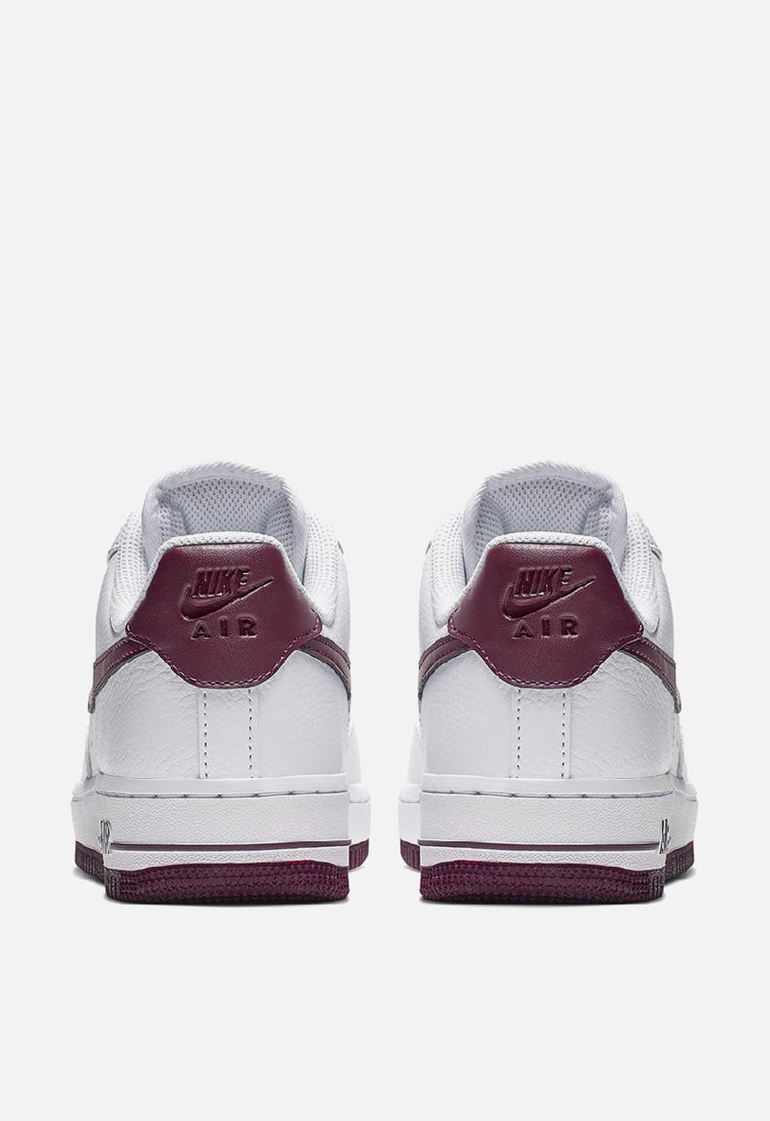 Nike - Nike Air Force 1 '07 - white/bordeaux