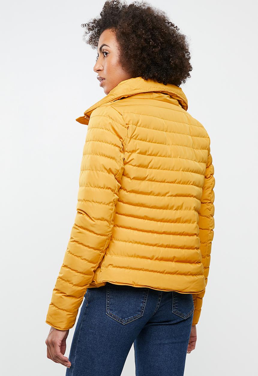 Tokyo Laundry - Honey high neck puffer jacket - yellow