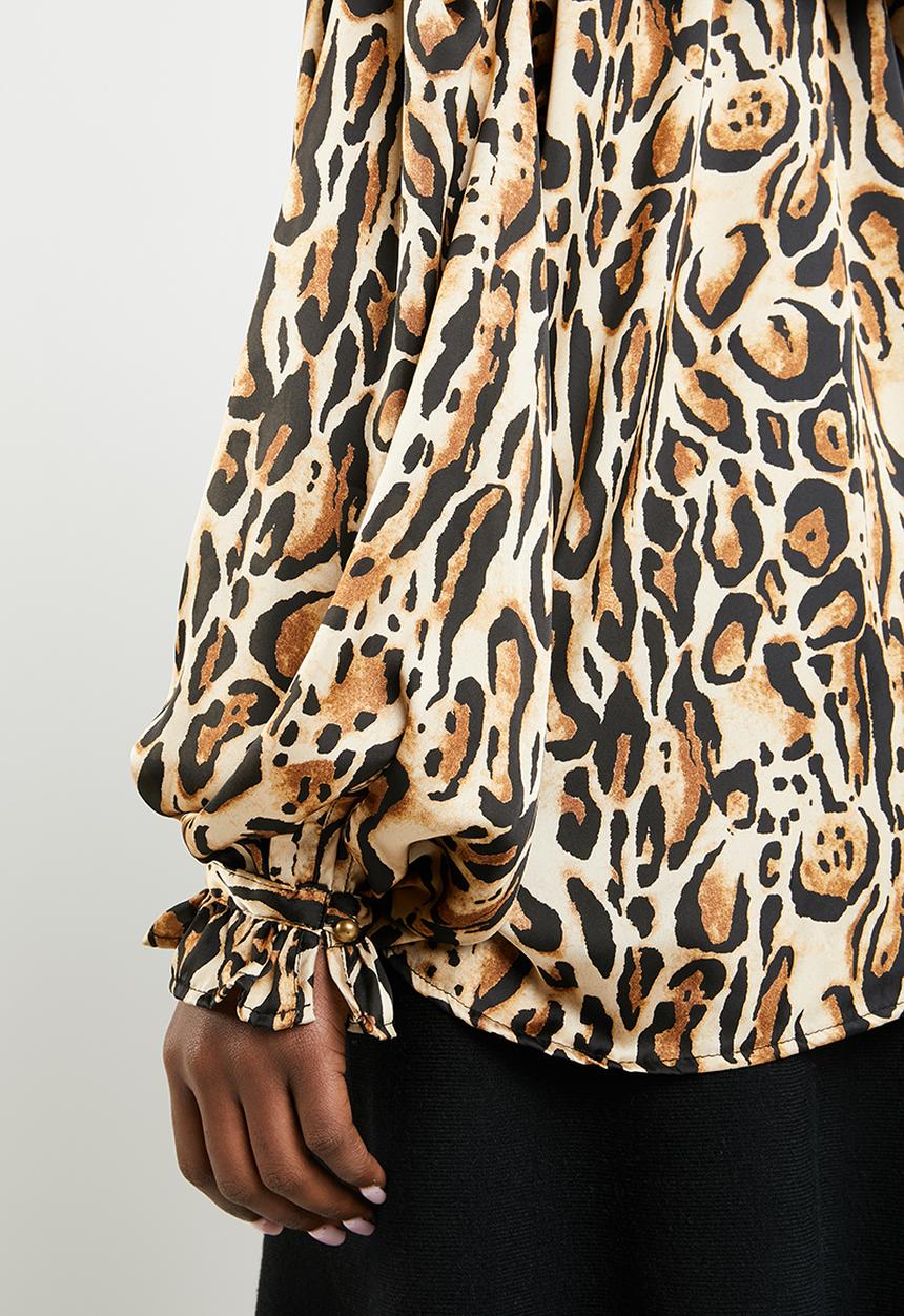 Superbalist - Peasant blouse - tan & black 