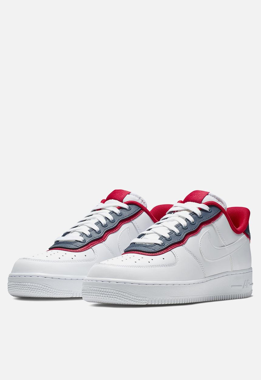 Nike - Nike Air Force 1 '07 LV8 1 - white-obsidian-university red