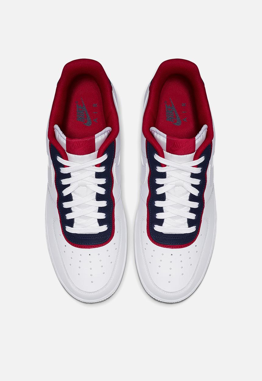 Nike - Nike Air Force 1 '07 LV8 1 - white-obsidian-university red