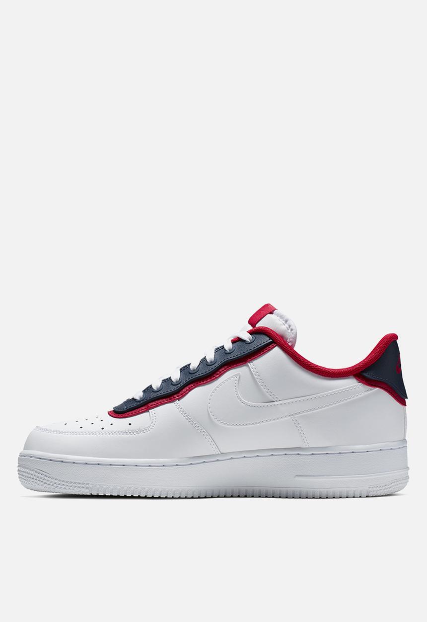 Nike - Nike Air Force 1 '07 LV8 1 - white-obsidian-university red