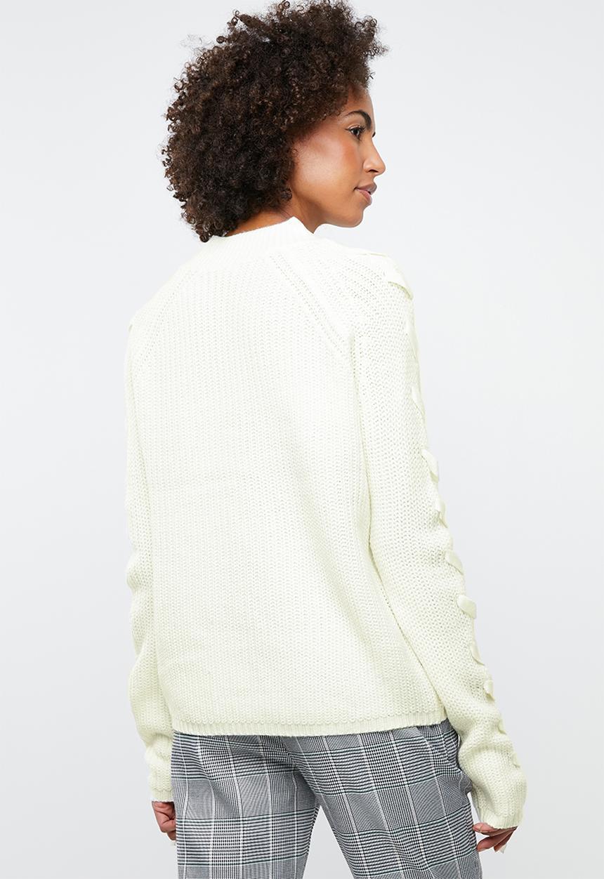Tokyo Laundry - Jade lace up detail jersey - cream