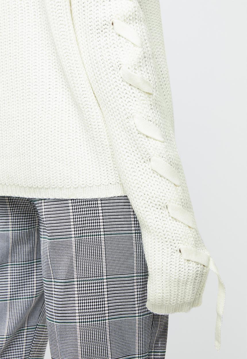 Tokyo Laundry - Jade lace up detail jersey - cream