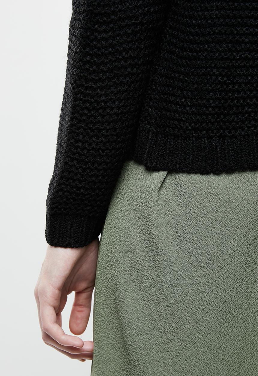 ONLY - Baskina long sleeve roll neck pullover top - black
