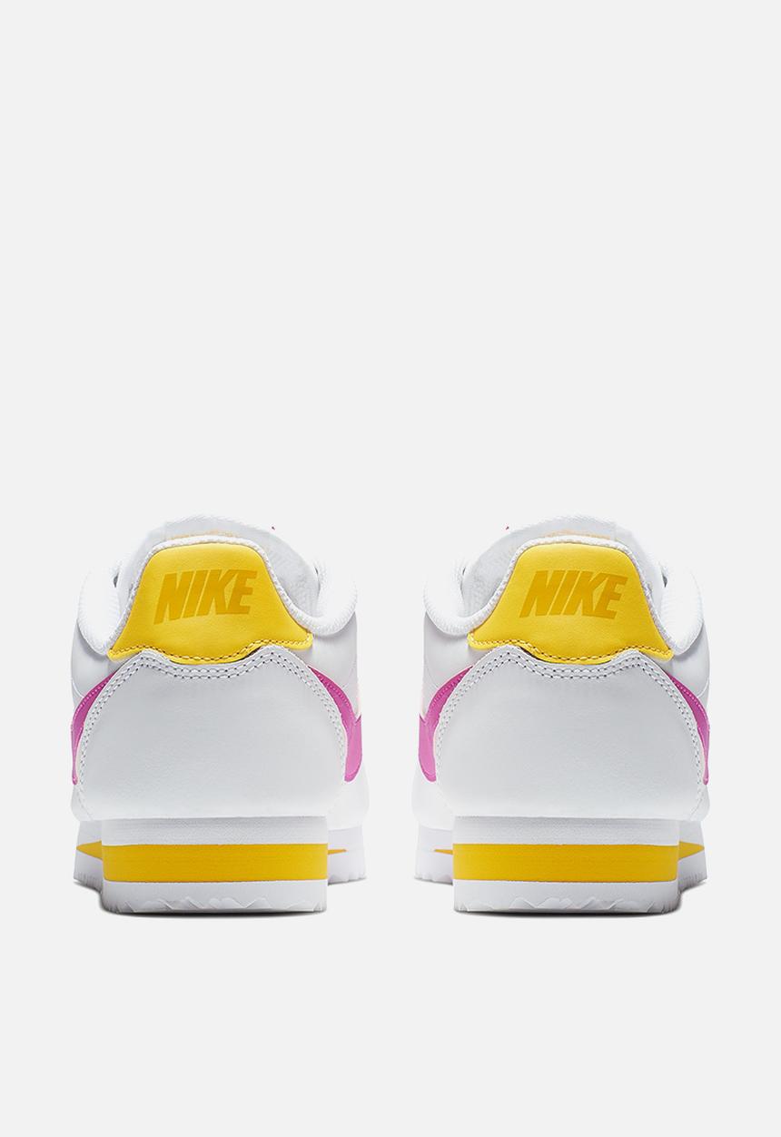 Nike - Classic Cortez Leather - White/laser fuschia-laser
