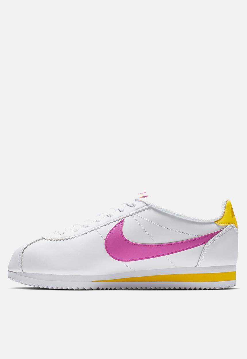 Nike - Classic Cortez Leather - White/laser fuschia-laser