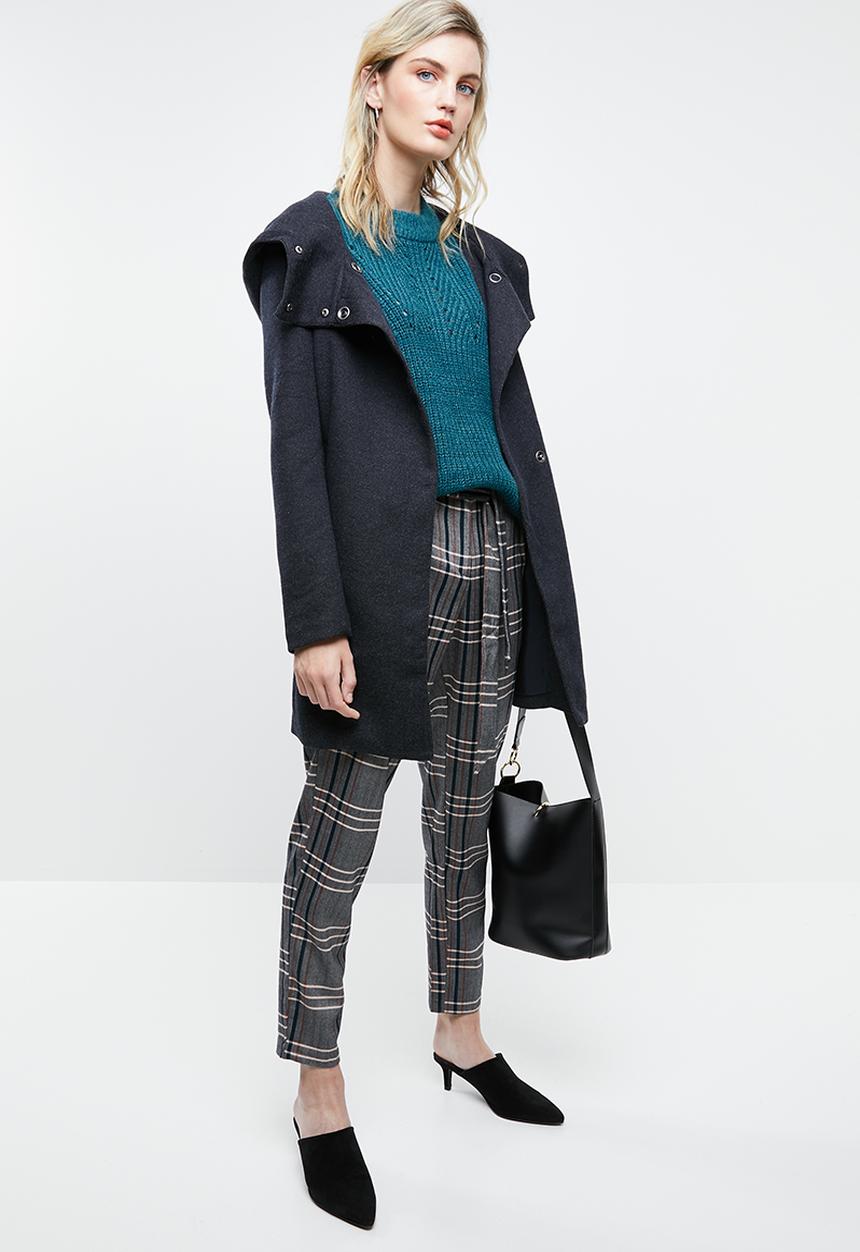 ONLY - Safina long sleeve long pullover top - blue