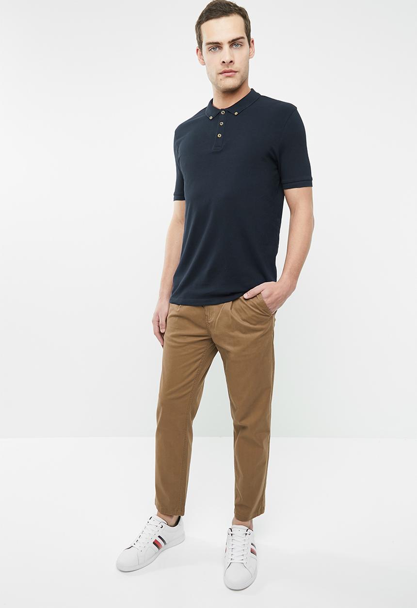 Superbalist - Pique 2 pack golfers - navy & white