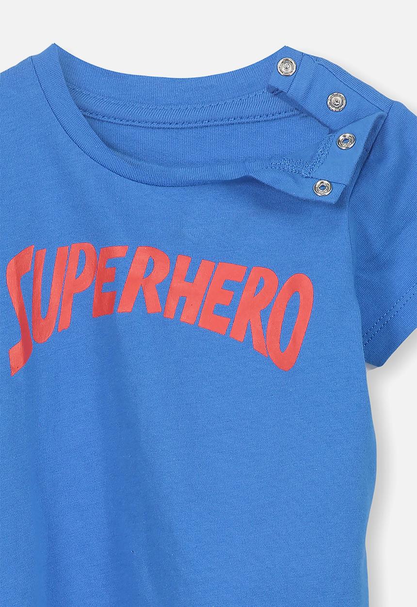 Cotton On - Short sleeve superhero tee - blue