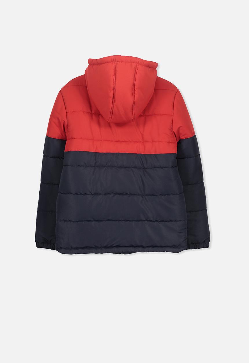 Cotton On - Puffer jacket - black & red