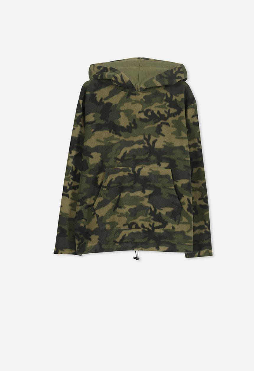Cotton On - Camo print hoodie - green
