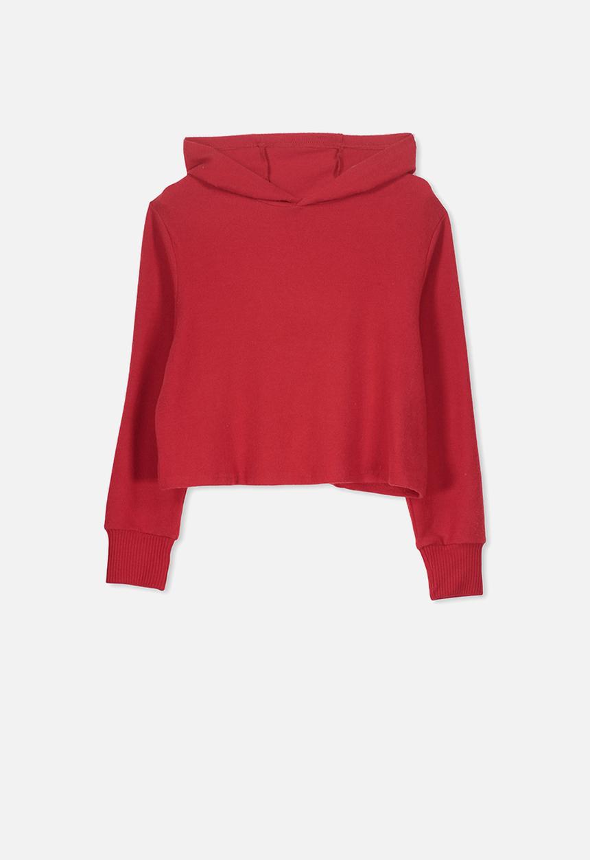 Cotton On - Super soft hoodie - red