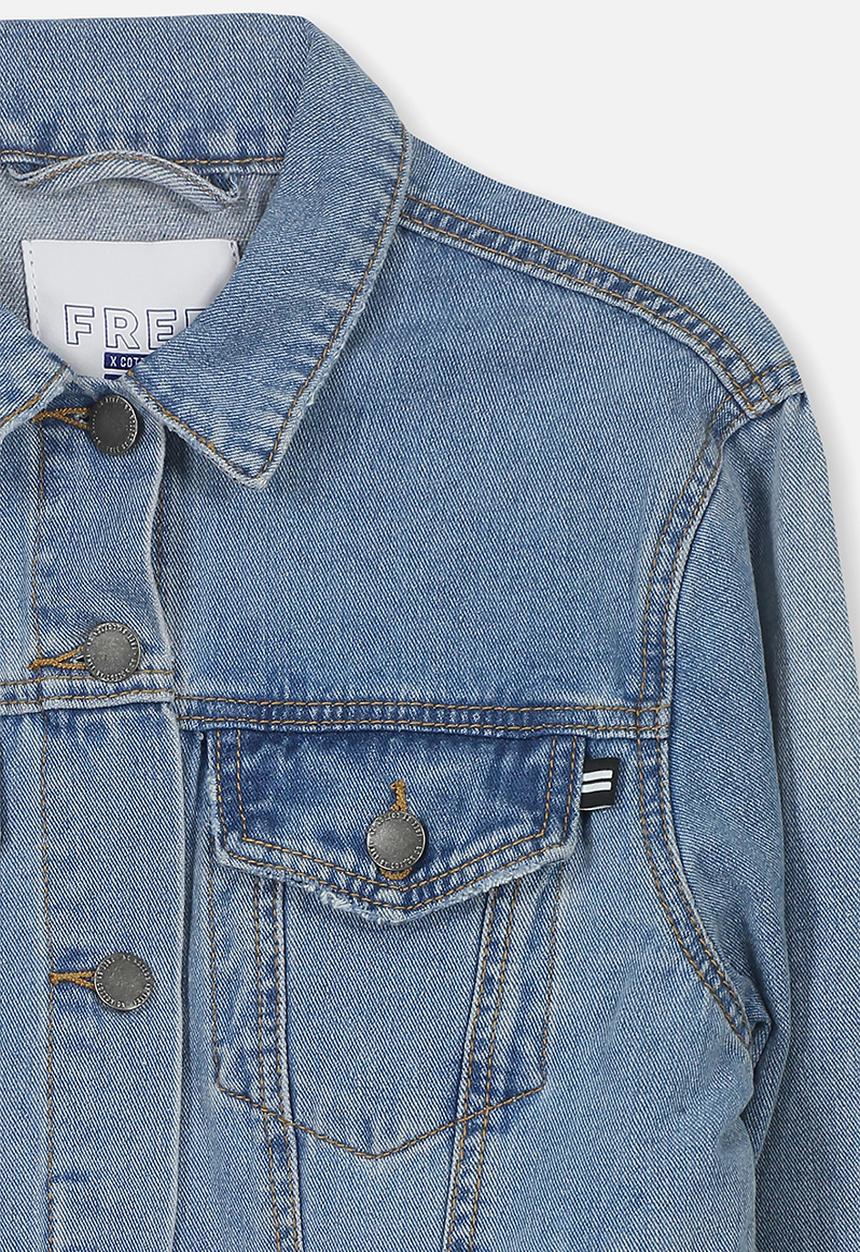 Cotton On - Equal denim jacket - blue