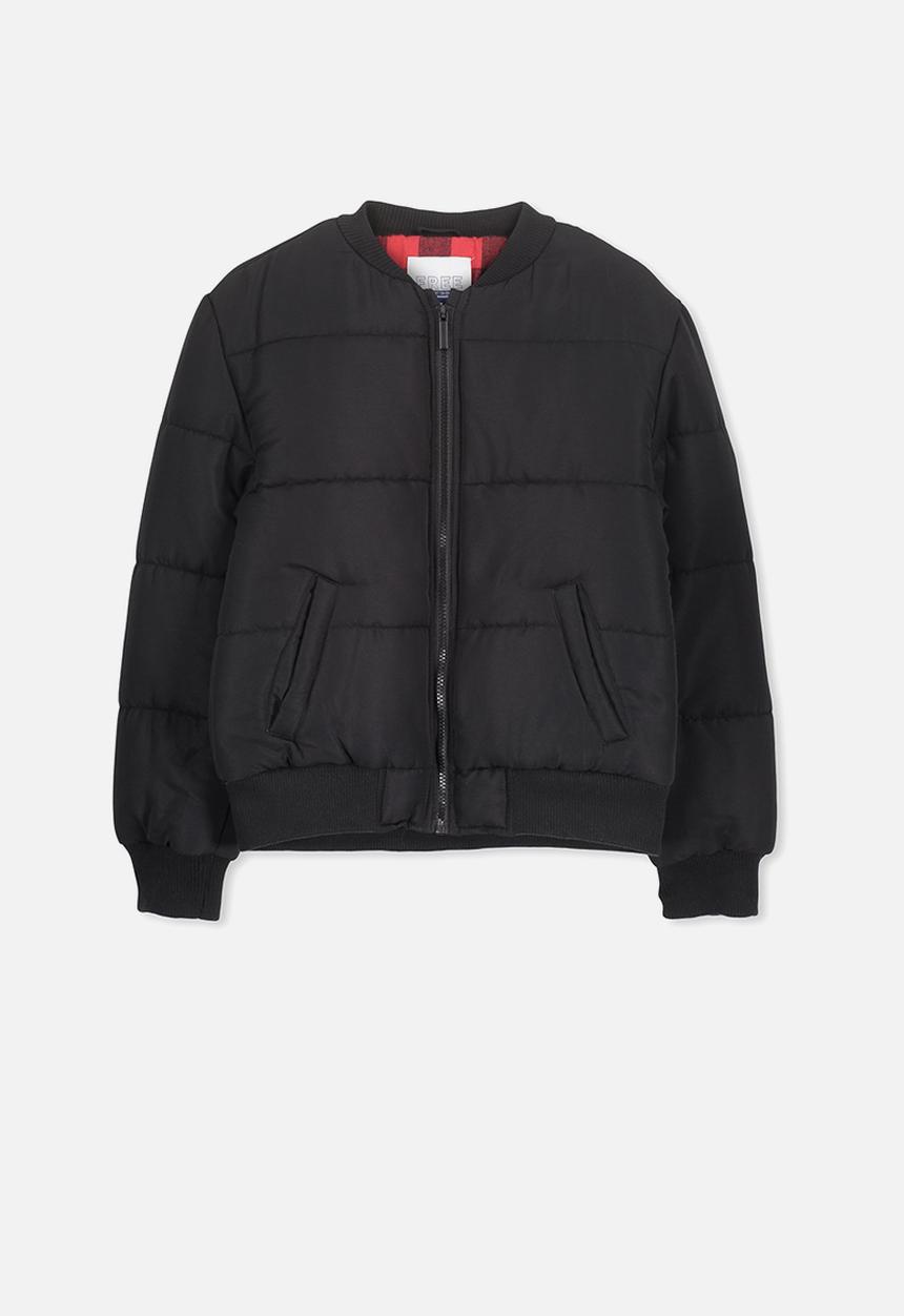 Cotton On - Hybrid bomber jacket - black