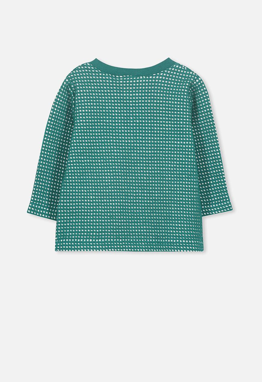 Cotton On - Button long sleeve tee - green