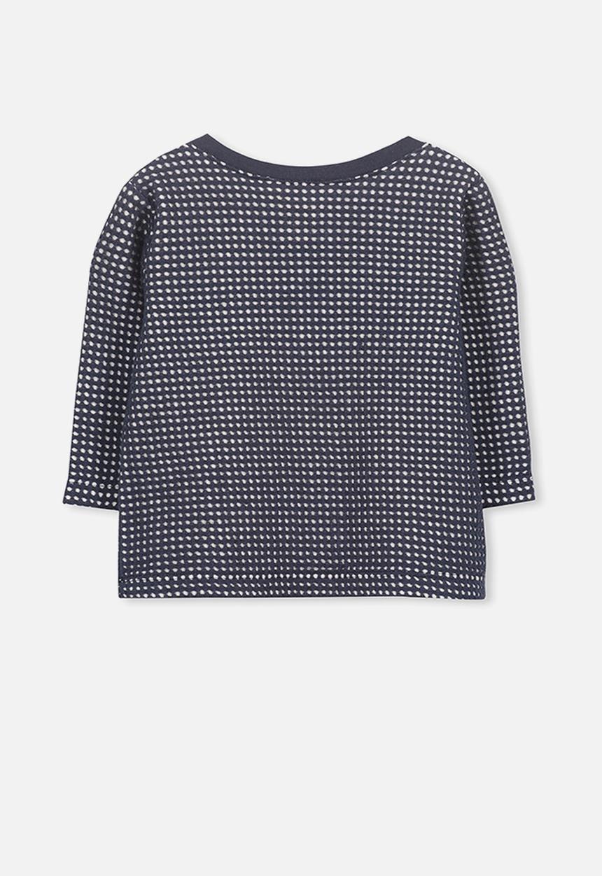 Cotton On - Button long sleeve tee - navy