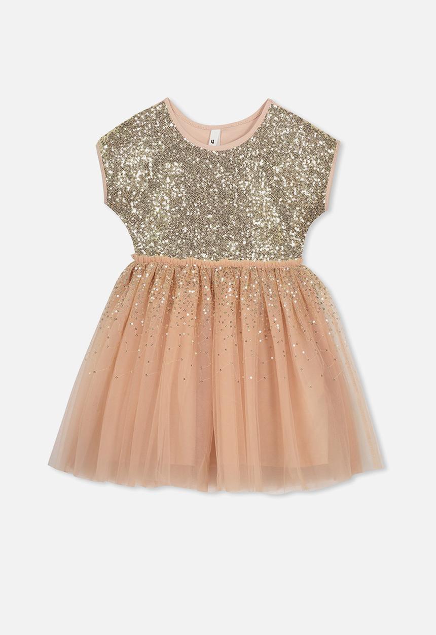 Cotton On - Inga tulle dress - pink & gold