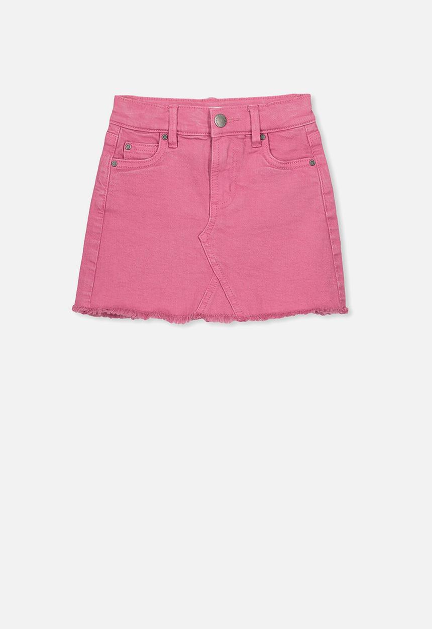 Cotton On - Finn denim skirt - pink