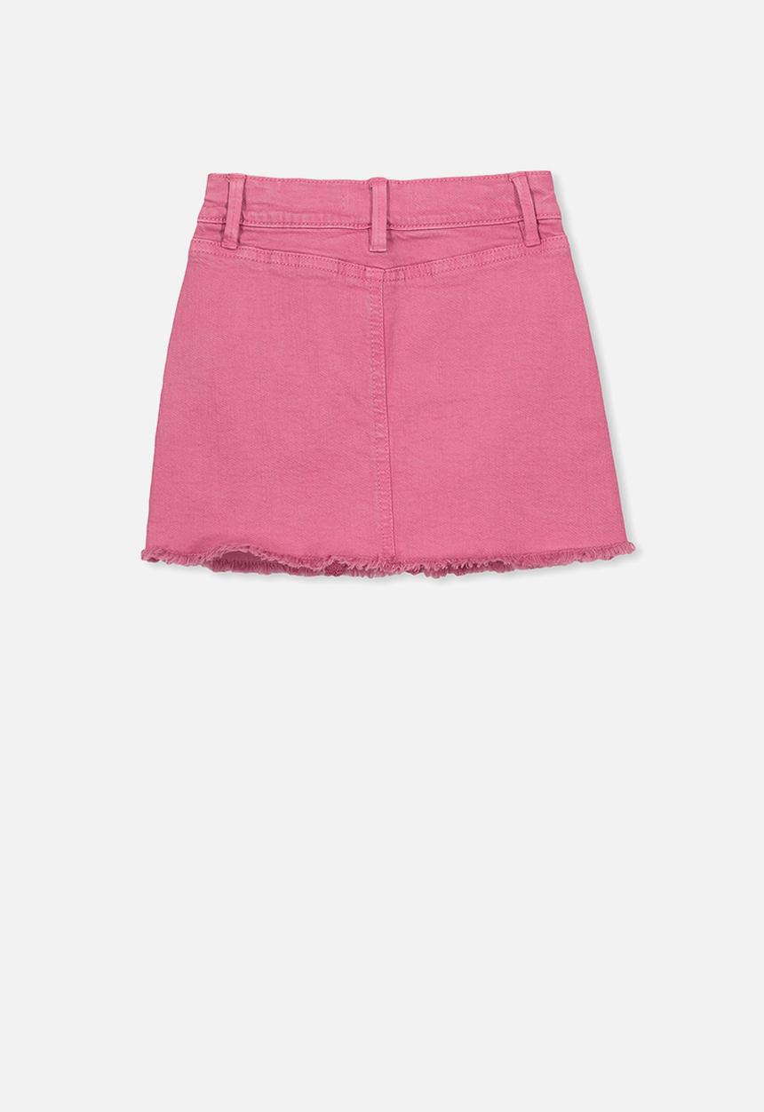 Cotton On - Finn denim skirt - pink
