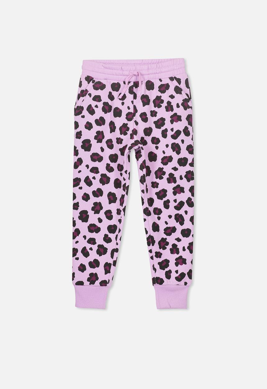Cotton On - Leopard trackpant - purple