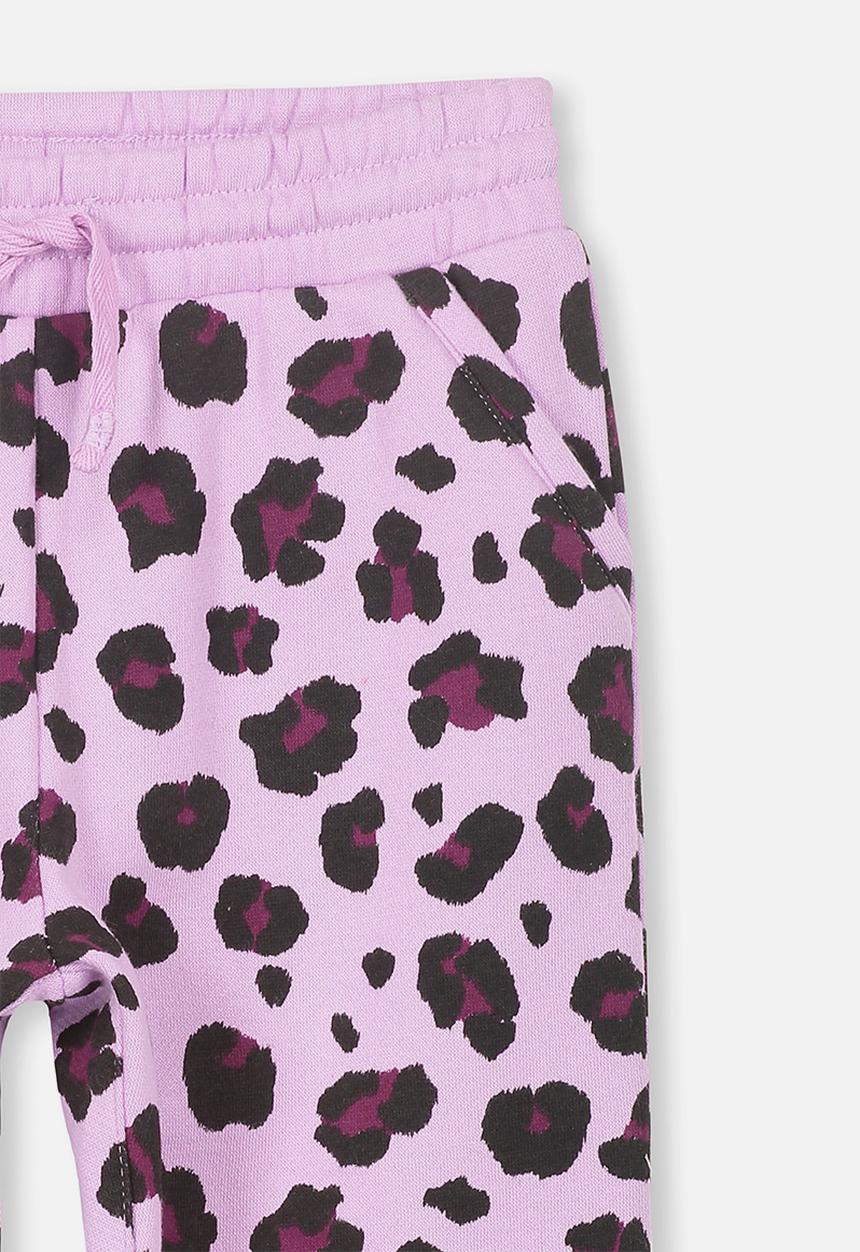 Cotton On - Leopard trackpant - purple