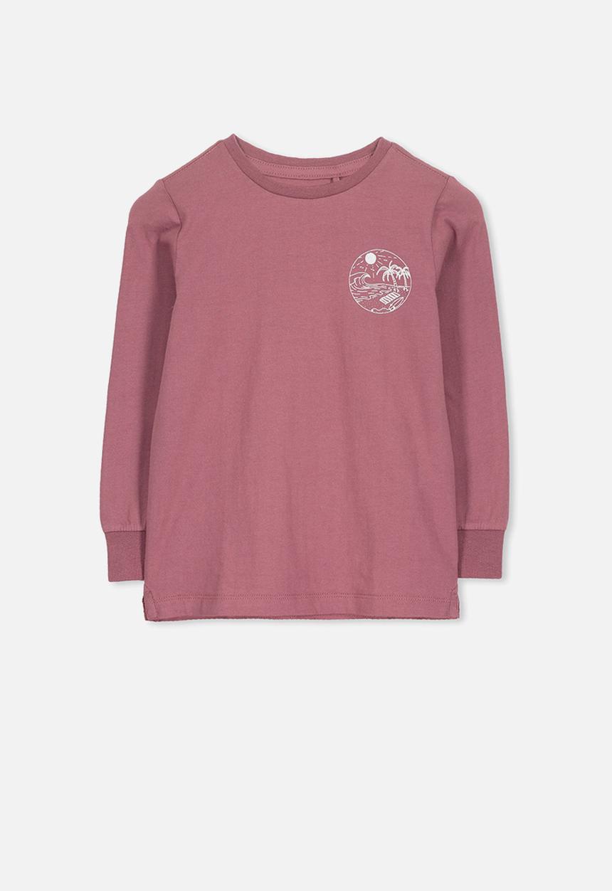 Cotton On - Long sleeve tee - burgundy