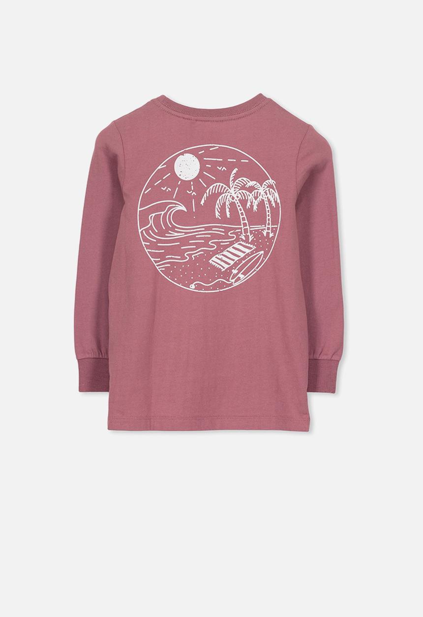 Cotton On - Long sleeve tee - burgundy
