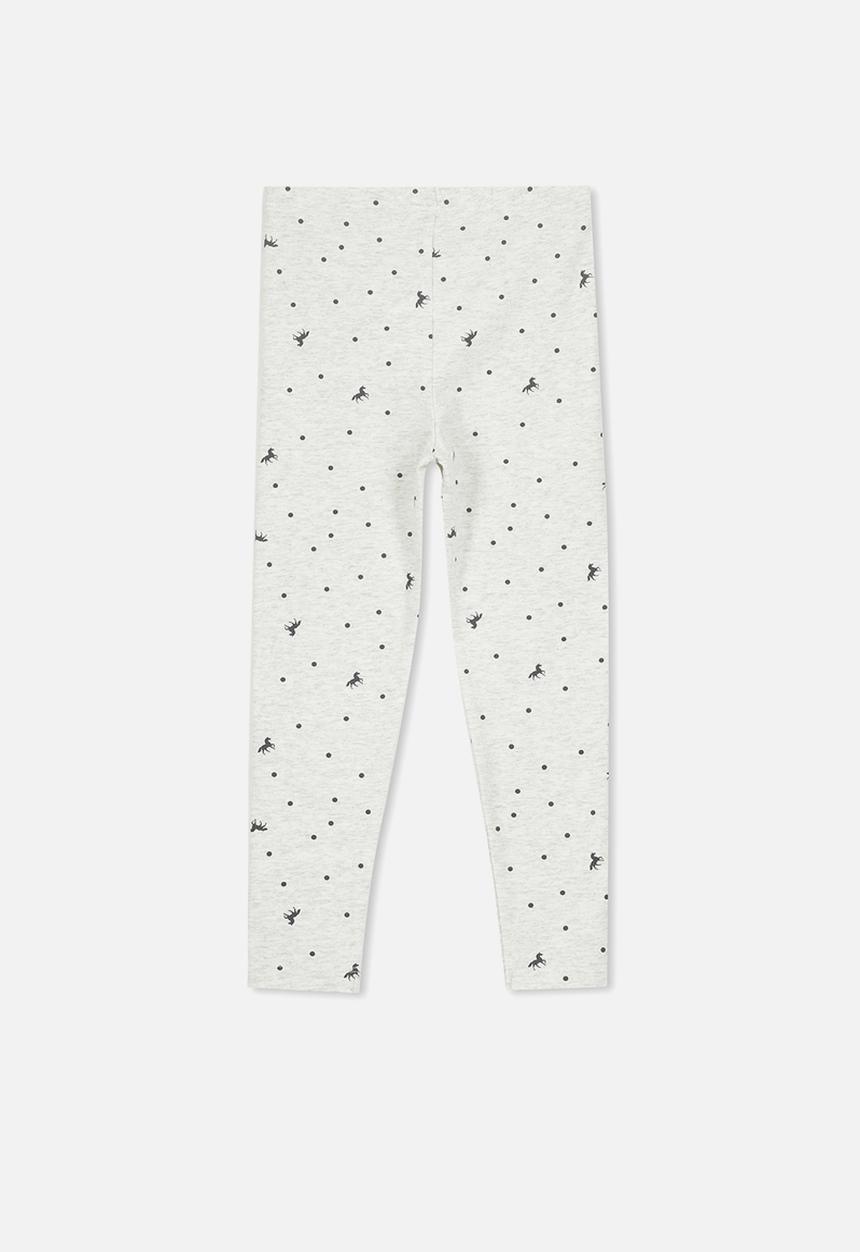 Cotton On - Huggie unicorn spot tights - grey